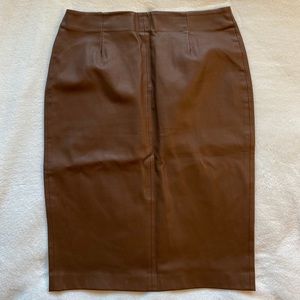 Zara Faux Leather Pencil Skirt